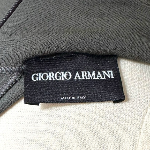 GIORGIO ARMANI | Twist Front Mock Turtleneck Long Sleeve Pullover Top Medium - Picture 8 of 9